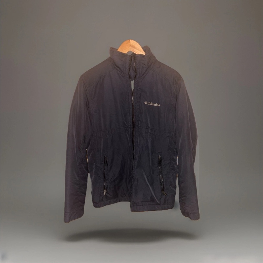 Columbia Sportswear Co Men's Black Zip Up Fleece Lined Jacket Sz M